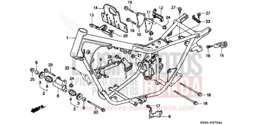 FRAME BODY CA125S de 1995